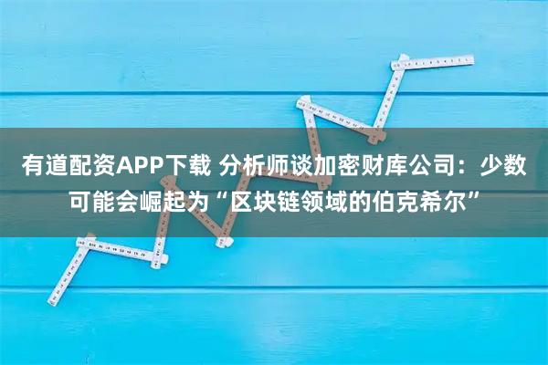 有道配资APP下载 分析师谈加密财库公司：少数可能会崛起为“区块链领域的伯克希尔”